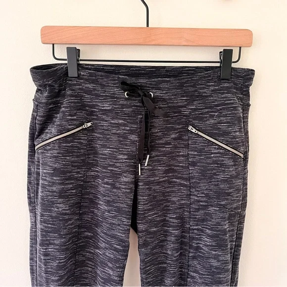 Athleta Stone Metro Slouch Heather Charcoal Gray Drawstring Pants - Small - Picture 6 of 13